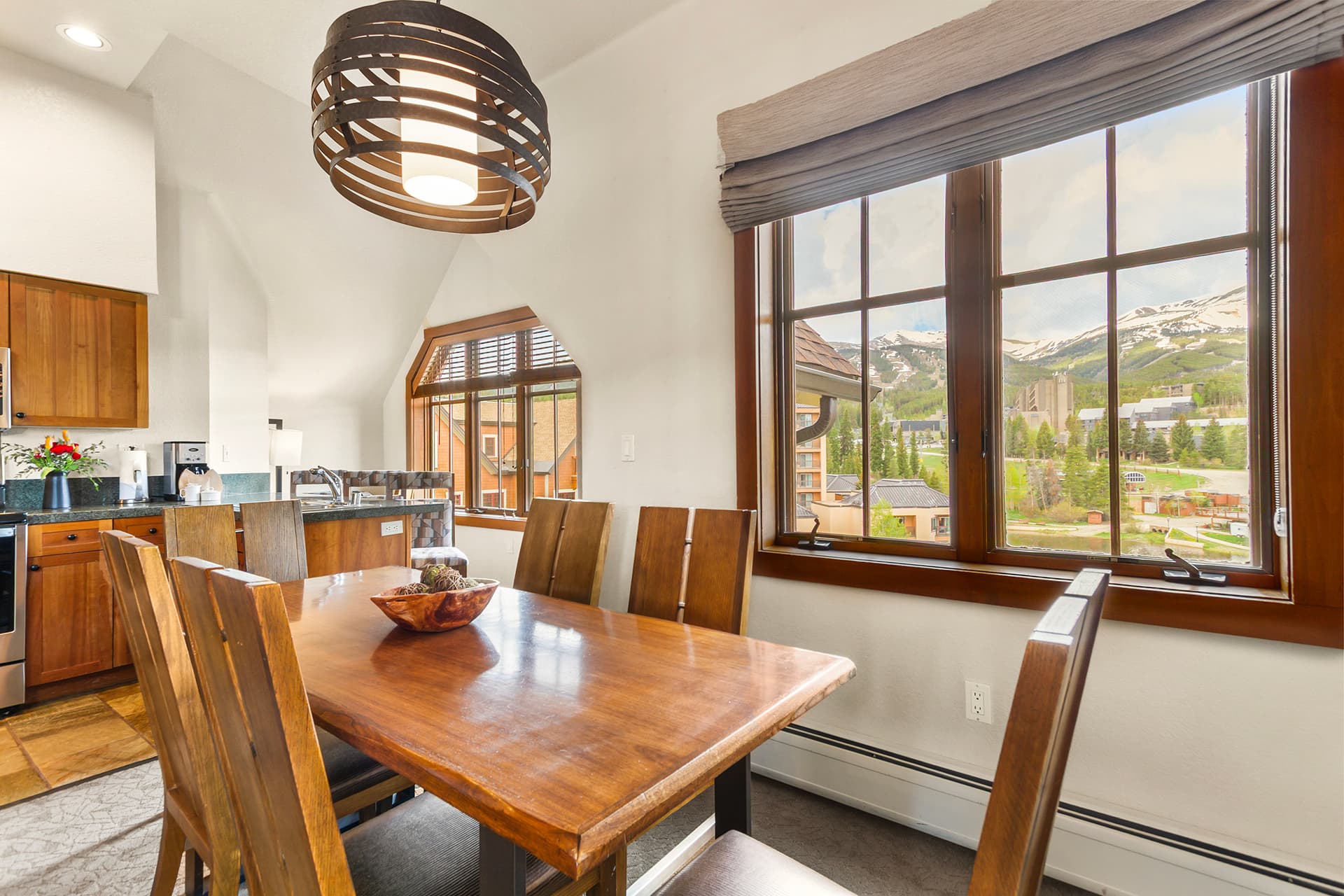 Dining area with views