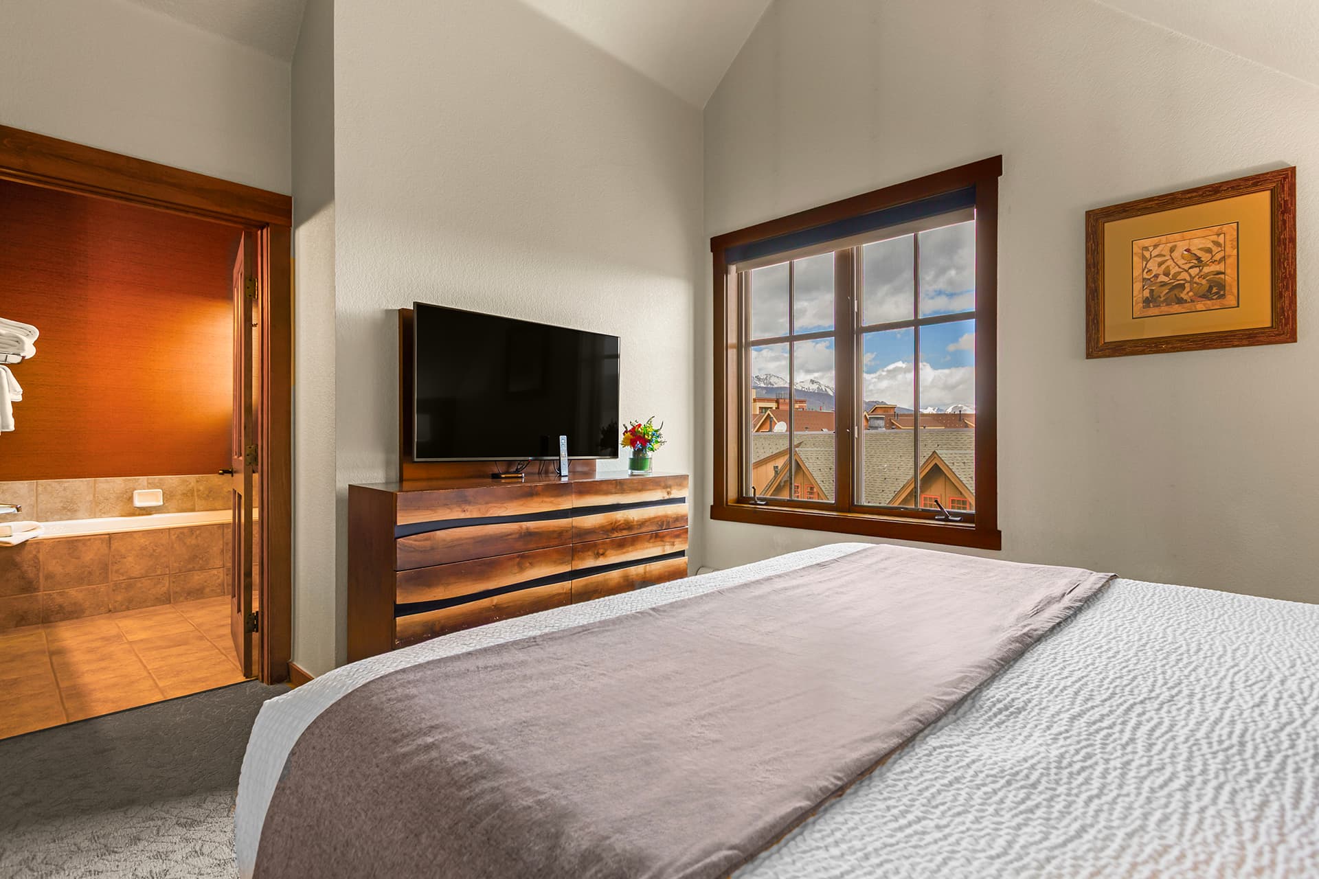 Master bedroom with attached ensuite