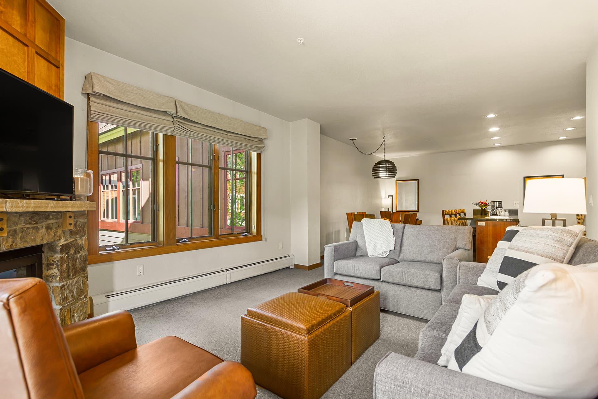 Queen sleeper sofa in living room