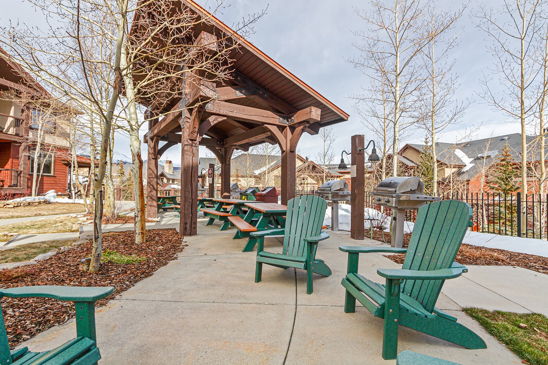 Outdoor picnic area
