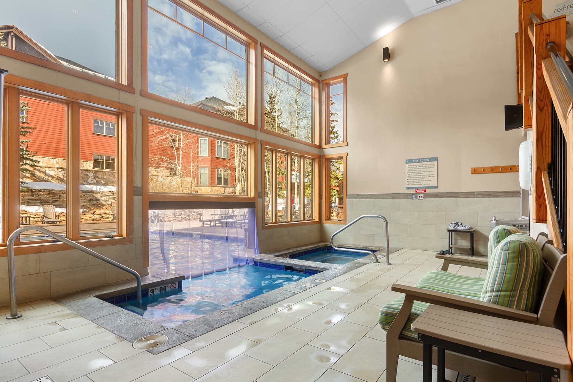 Indoor pool area