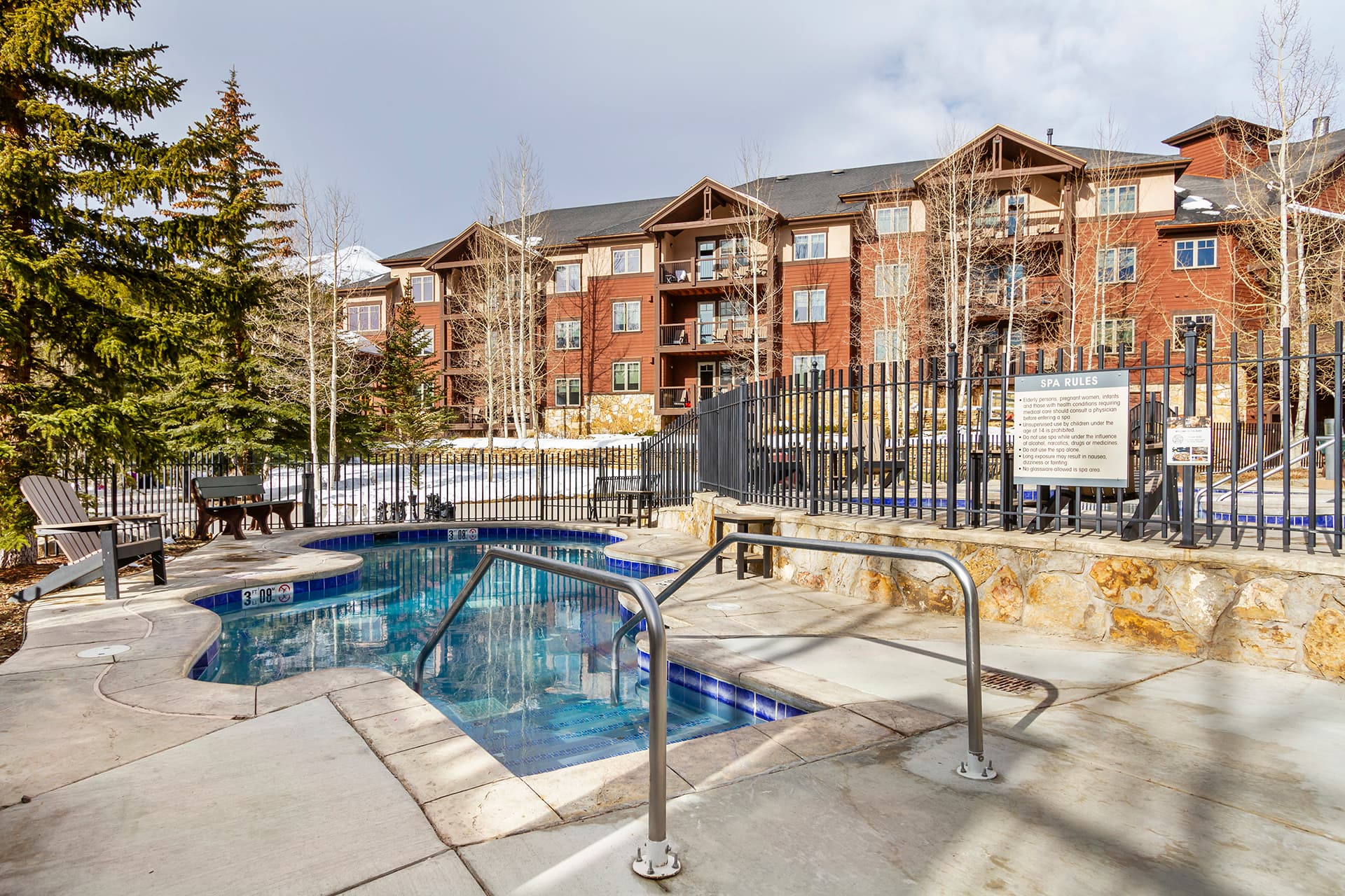 one of several hot tubs