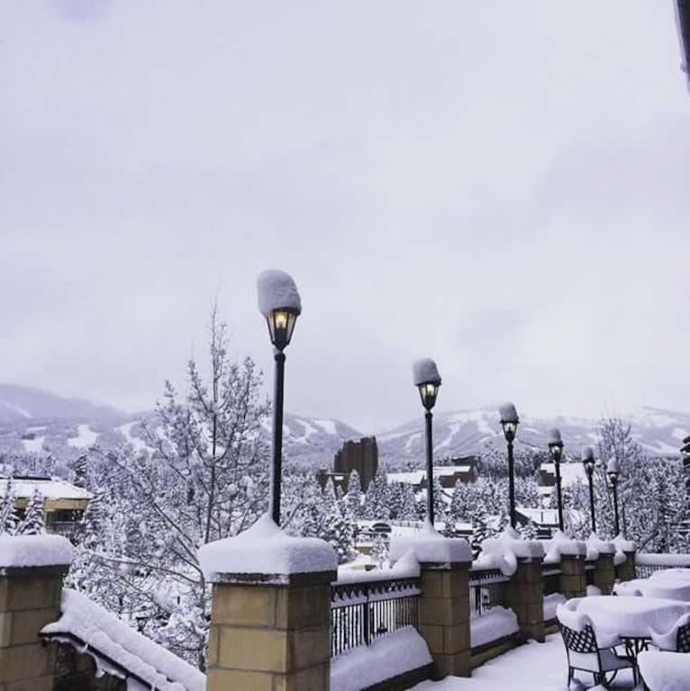 Pioneer Club Porch in the Winter