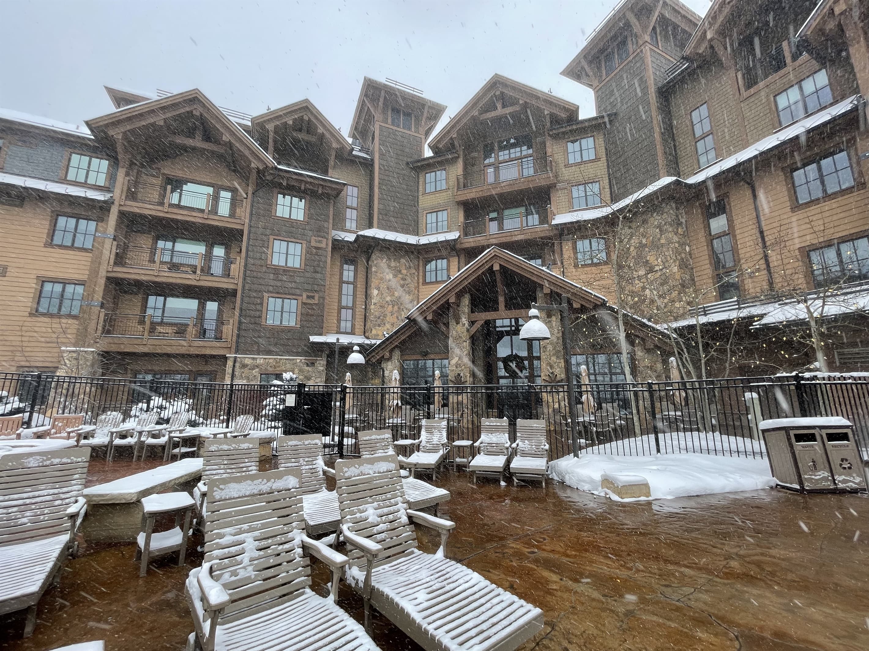 Outdoor heated pool