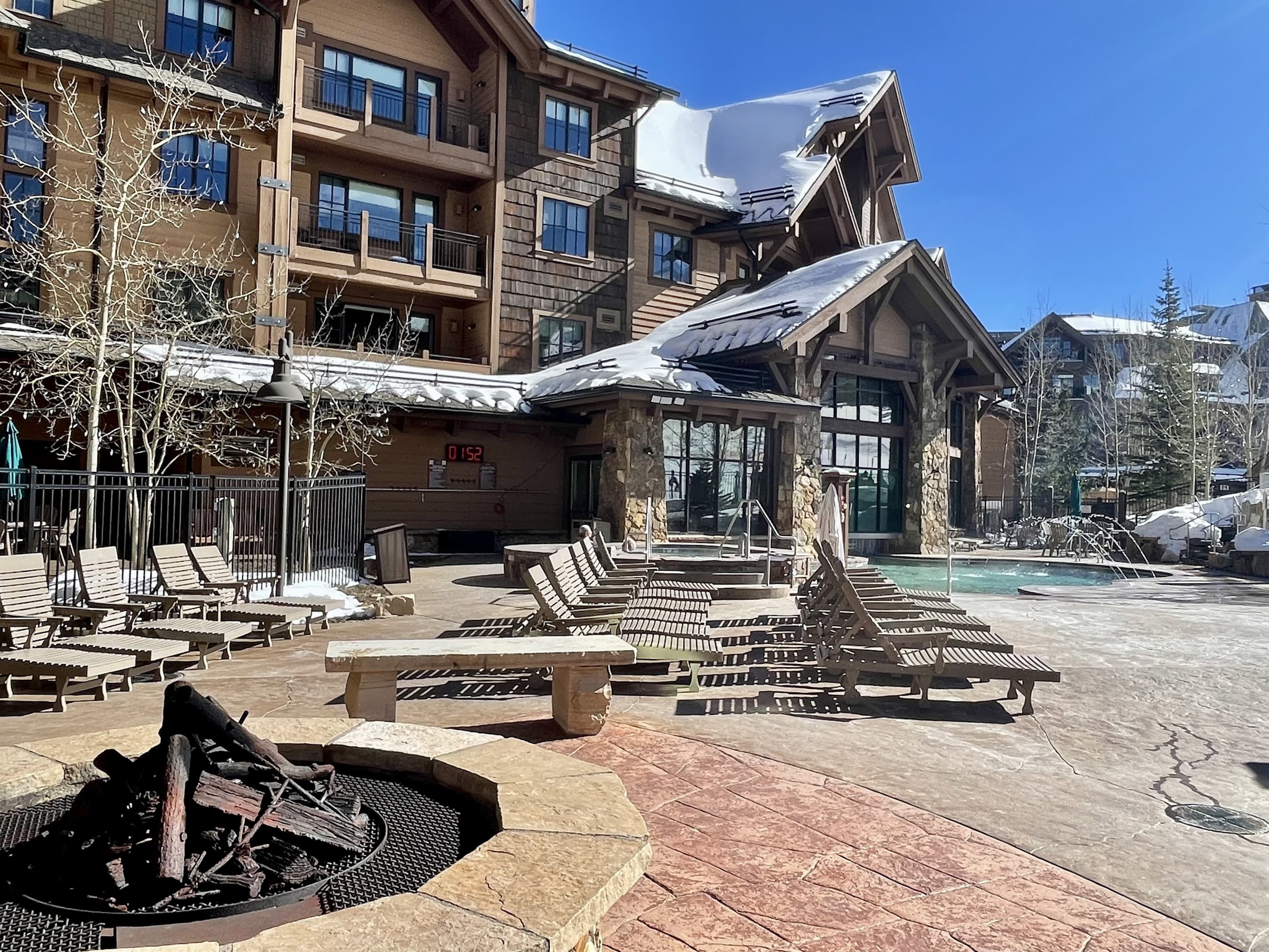 Outdoor heated pool