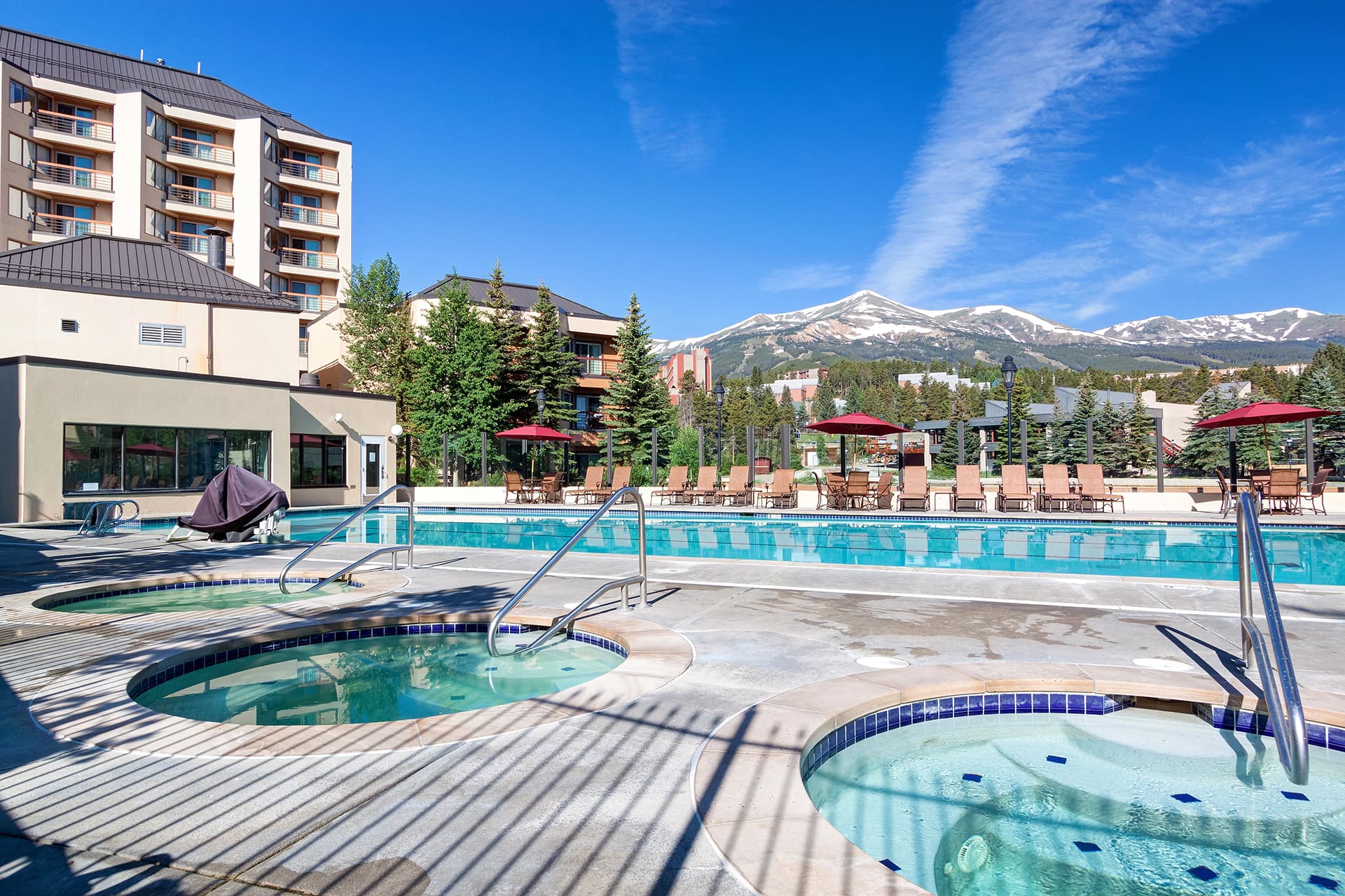 Hot tubs and outdoor heated pool