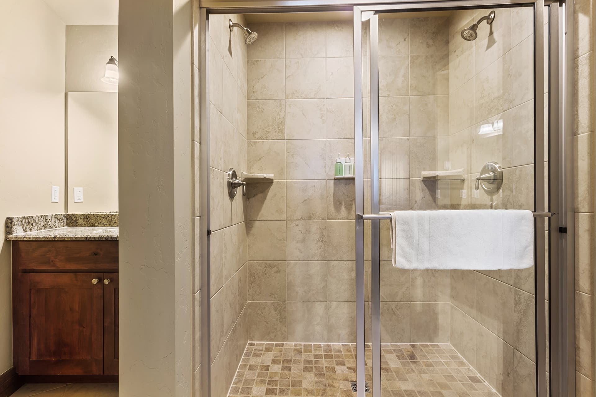 Master shower