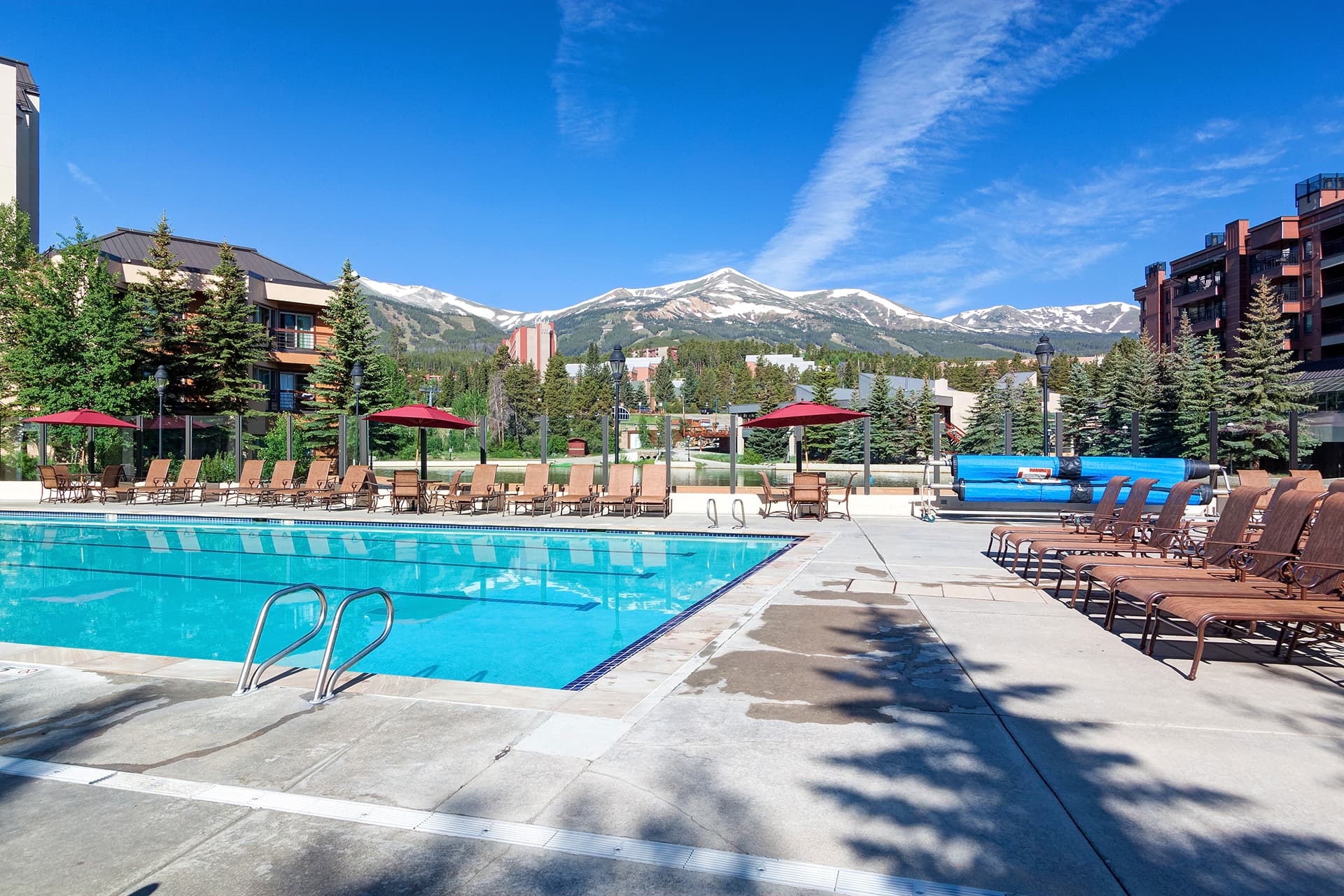 Outdoor heated pool