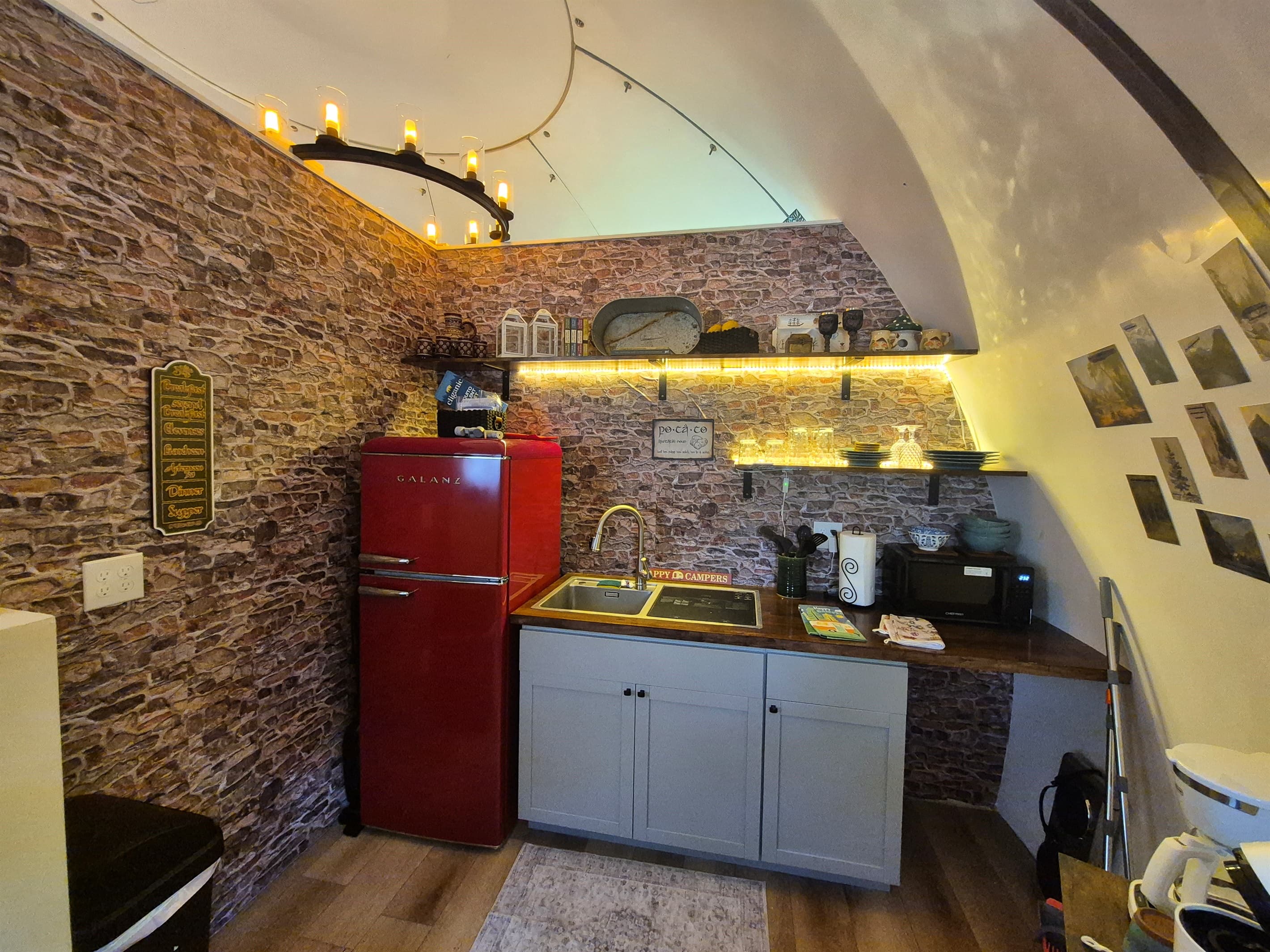 Well stocked kitchenette - in sink dishwasher, microwave, air-fryer, crockpot, and much more