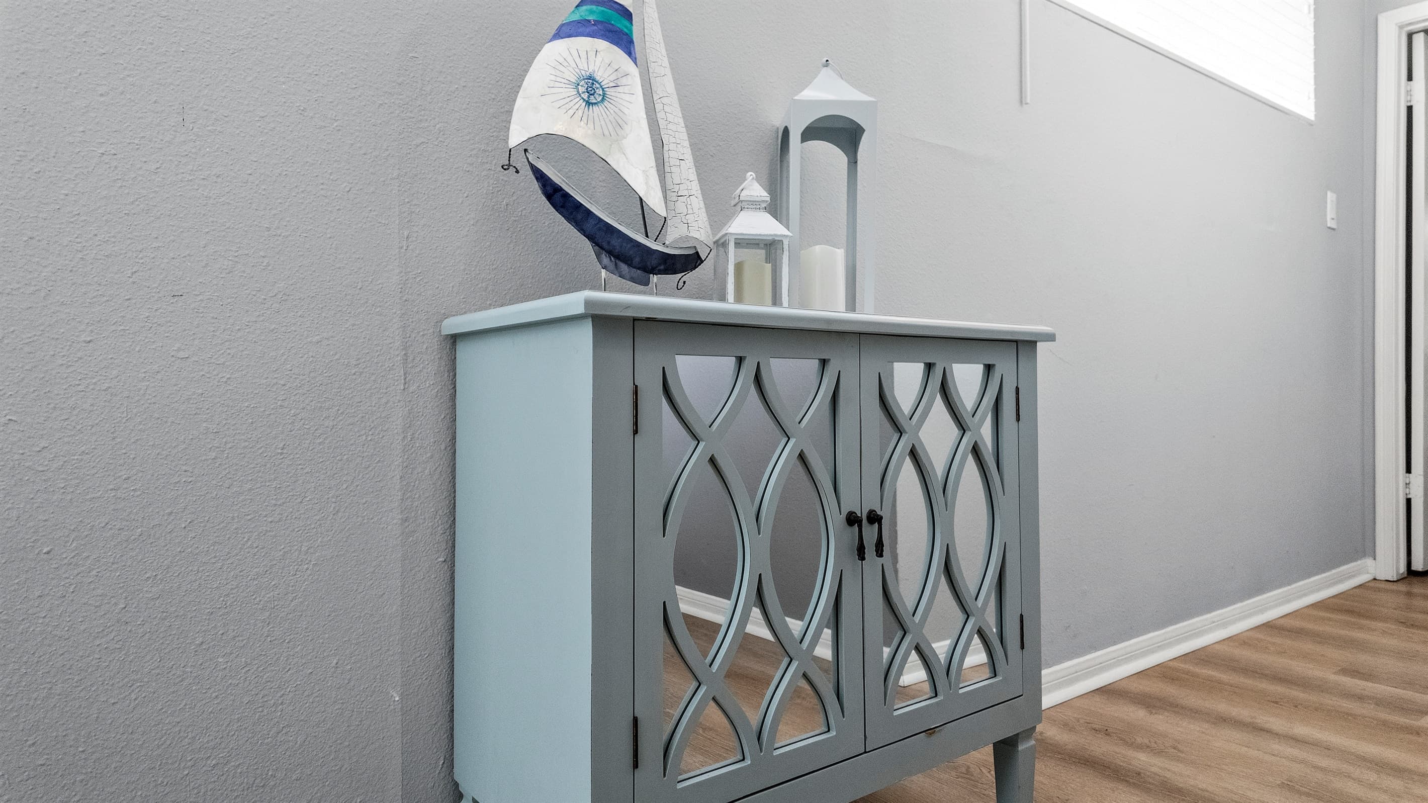 Thoughtful designer details throughout Lakeview Landing — curated touches that give this Galveston waterfront home its distinctive character and style.