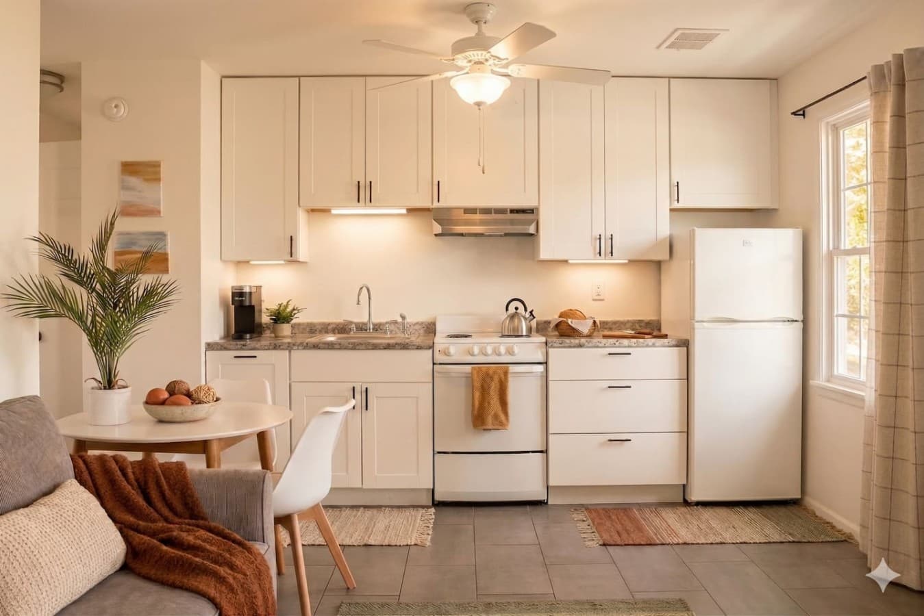 A spacious kitchen and dining room
*Some items used for the photoshoot only*