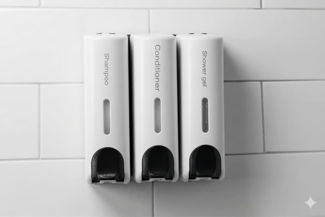 The 9 Palms property is environmentally conscious, so we don't provide plastic toiletries, but instead have product dispensers! And hand soap dispensers are bioplastic bottles or glass.