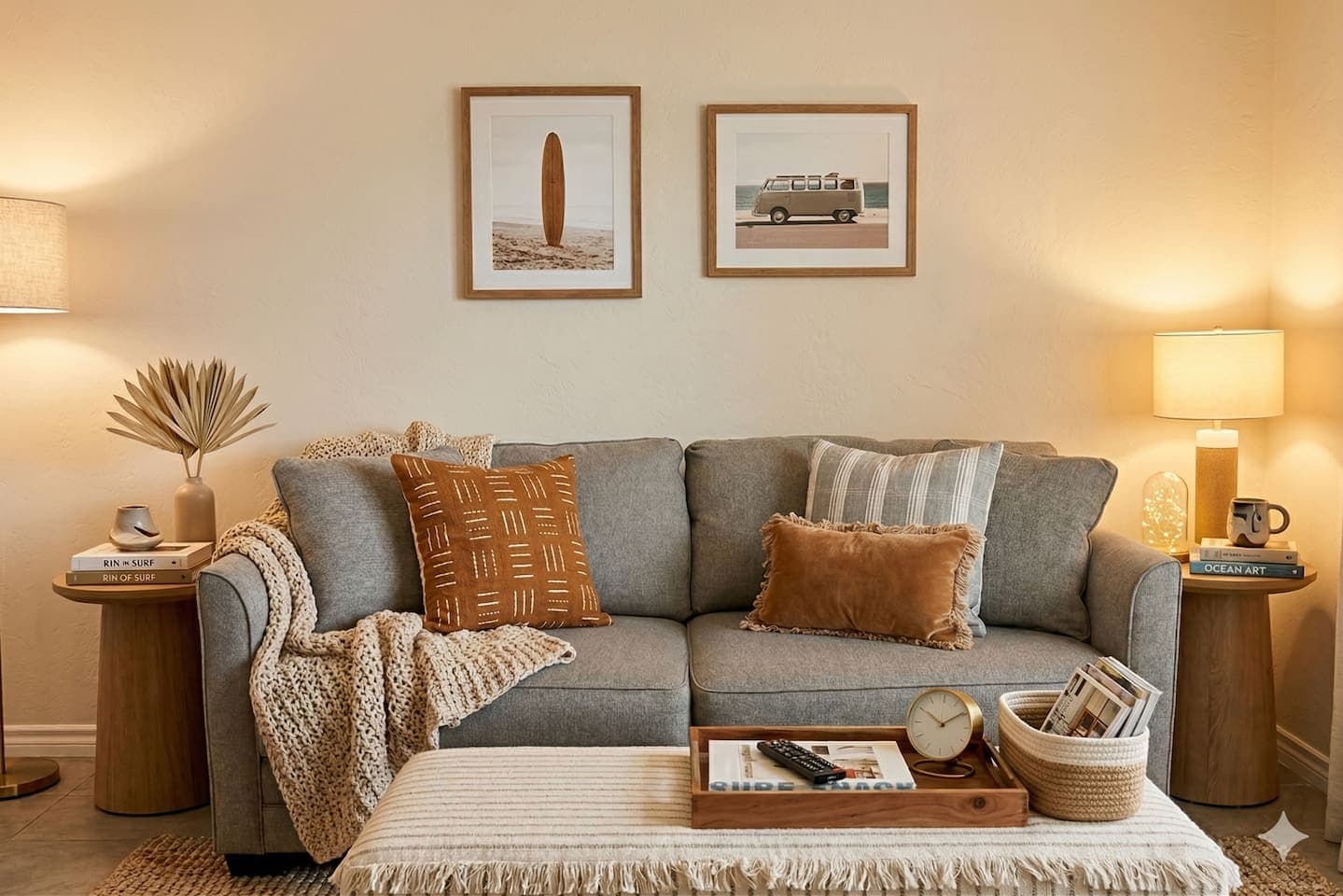 Fun beach decor throughout!
*Some items used for the photoshoot only*