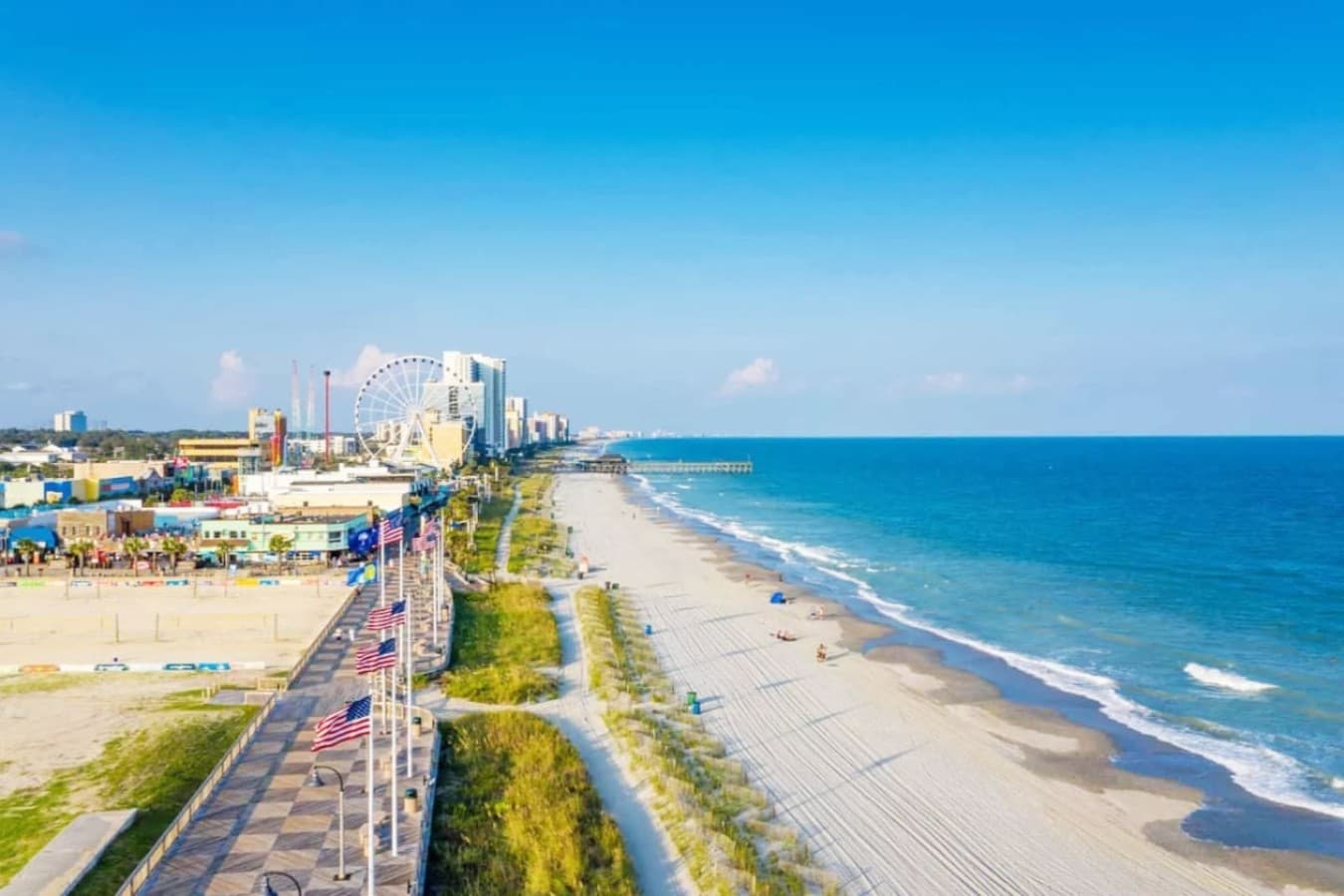 Go for a stroll at the Boardwalk and take it all in, just 1.2 miles away!