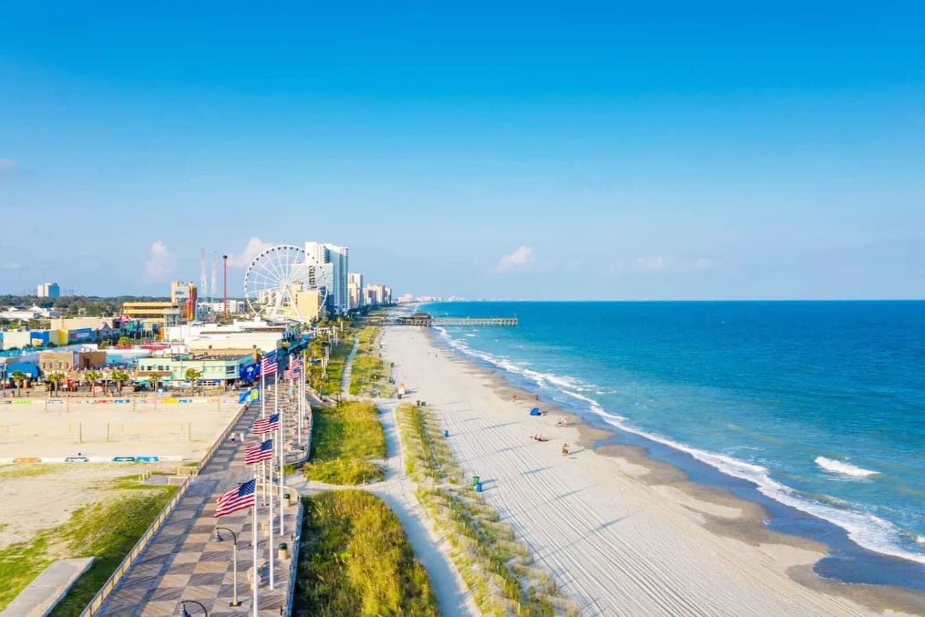 Go for a stroll at the Boardwalk and take it all in, just 1.2 miles away!