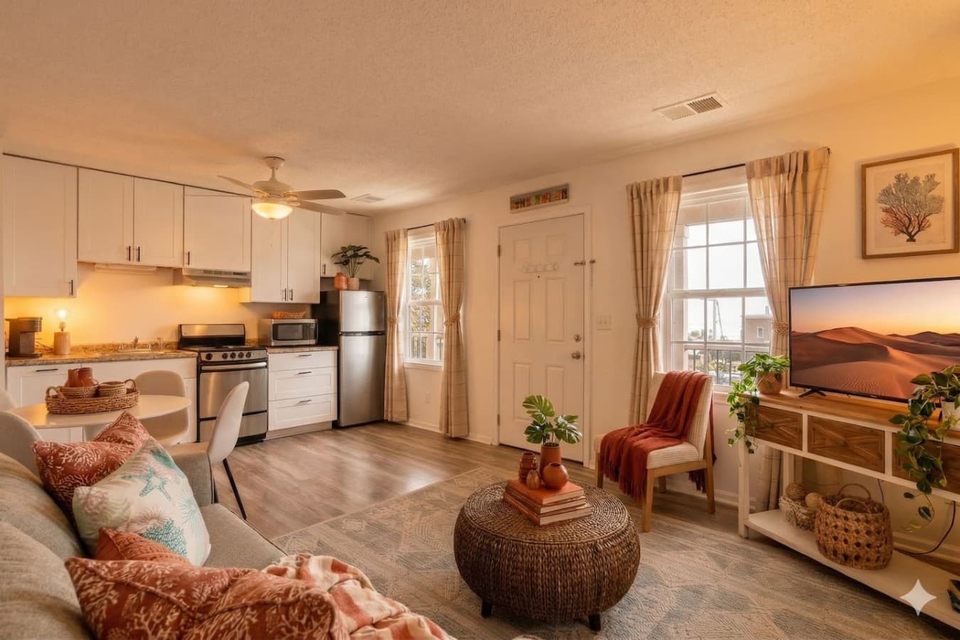 A beautiful open concept beach condo!
*Some items used for the photoshoot only*