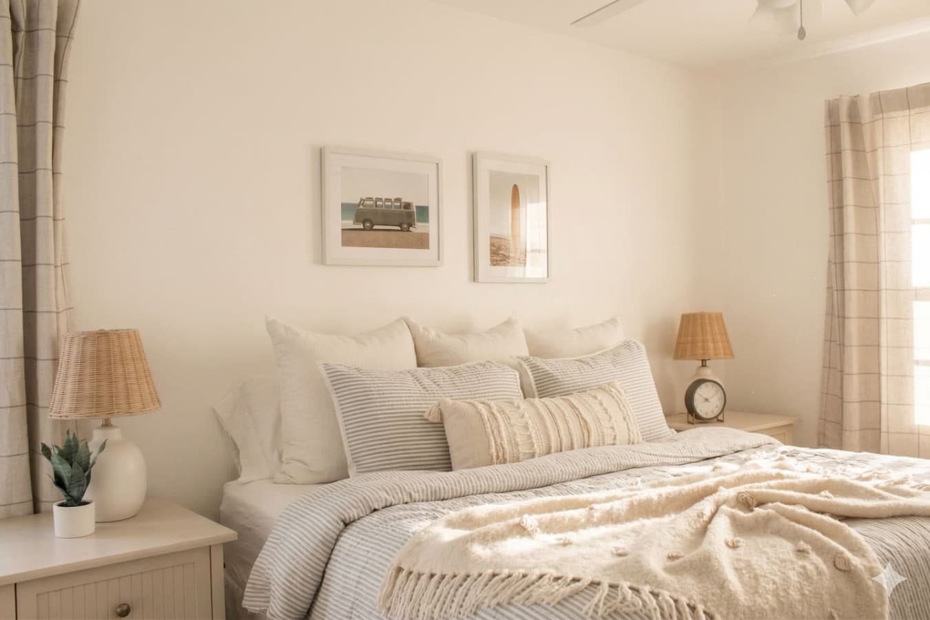 A warm and inviting king bedroom!
*Some items used for the photoshoot only*