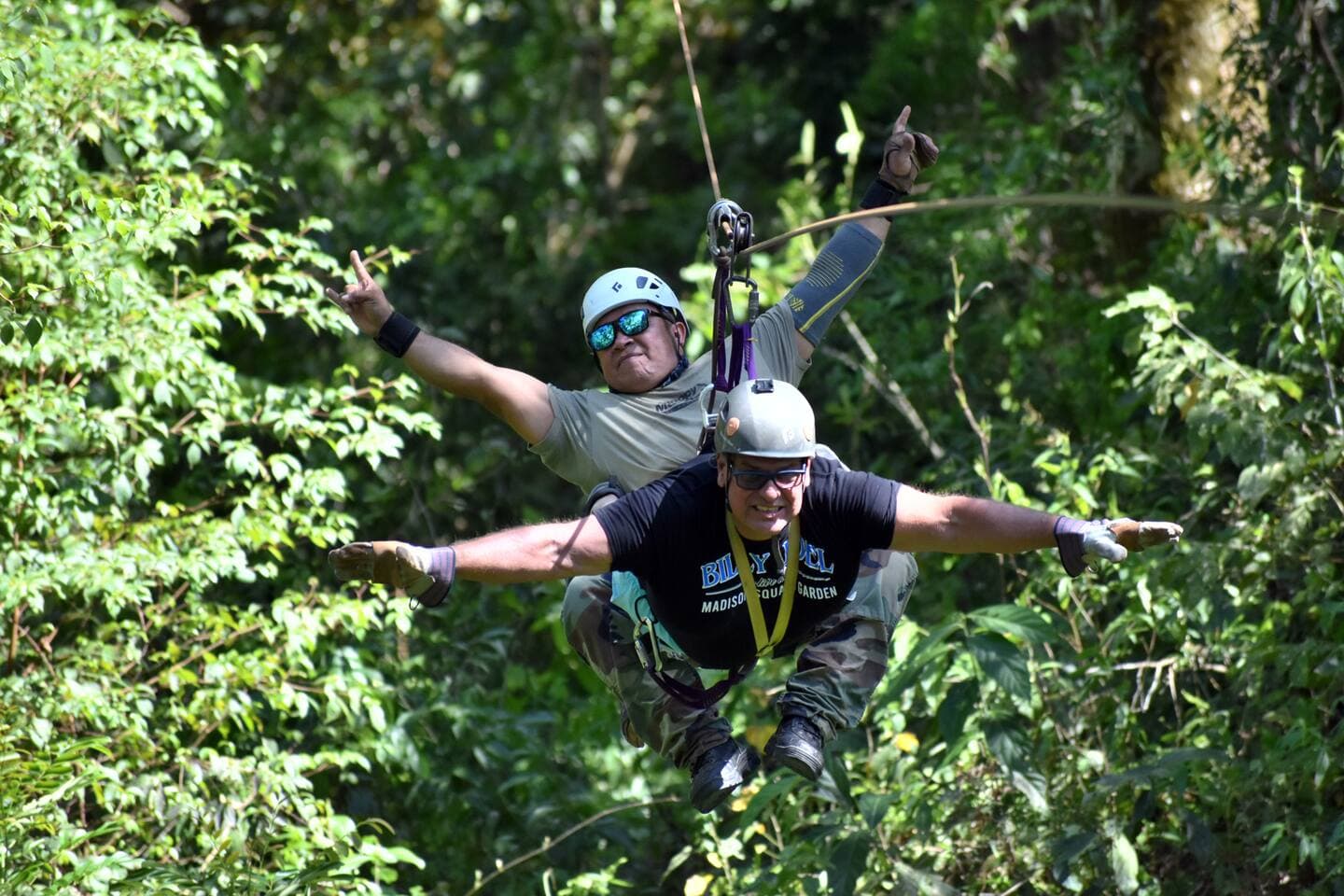 Zipline: a thrilling and popular must-do experience deep in the tropical forest.