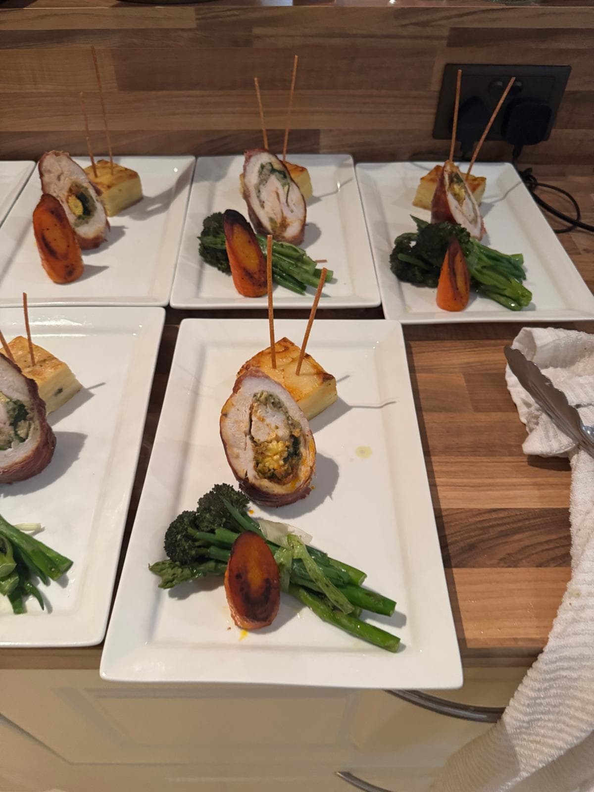 We offer professional private chef catered dinners.