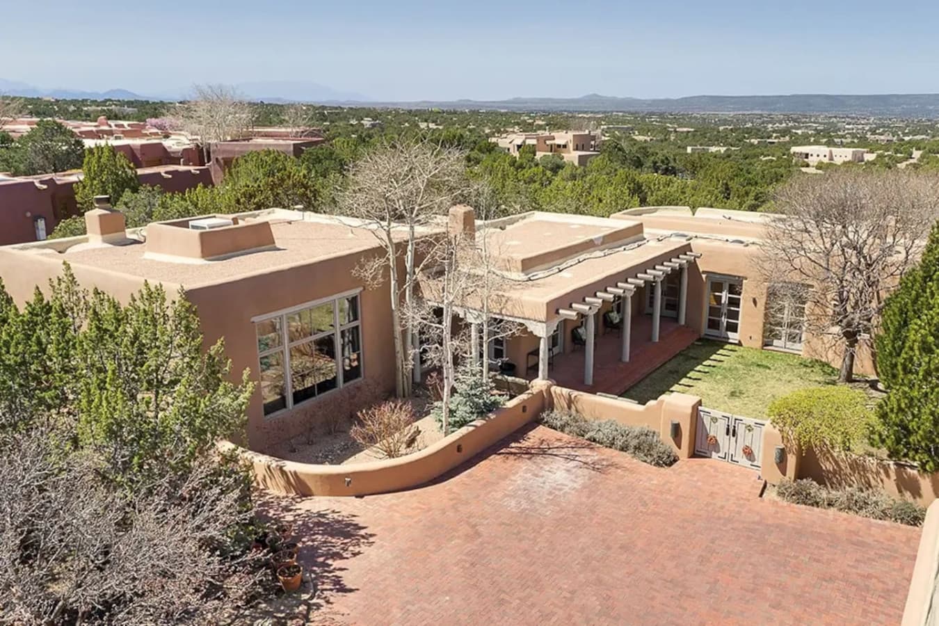 Aerial view of North of property leading to Three Car Garage