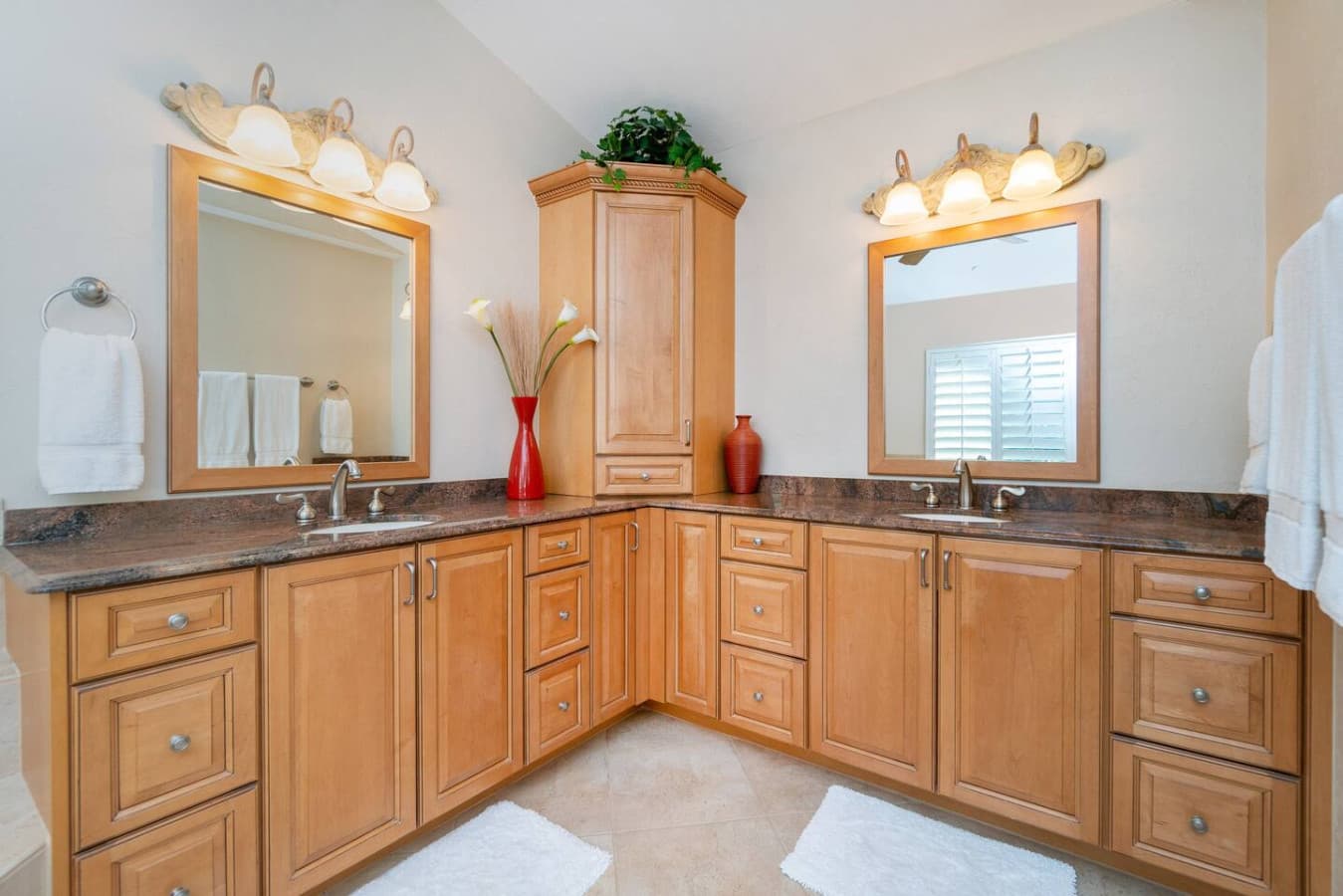 Master Bathroom with Double Sinks