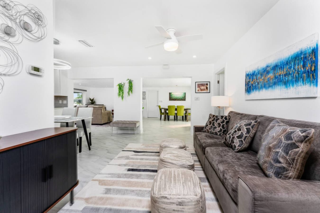 Open Concept Living Room - Dining - Kitchen
