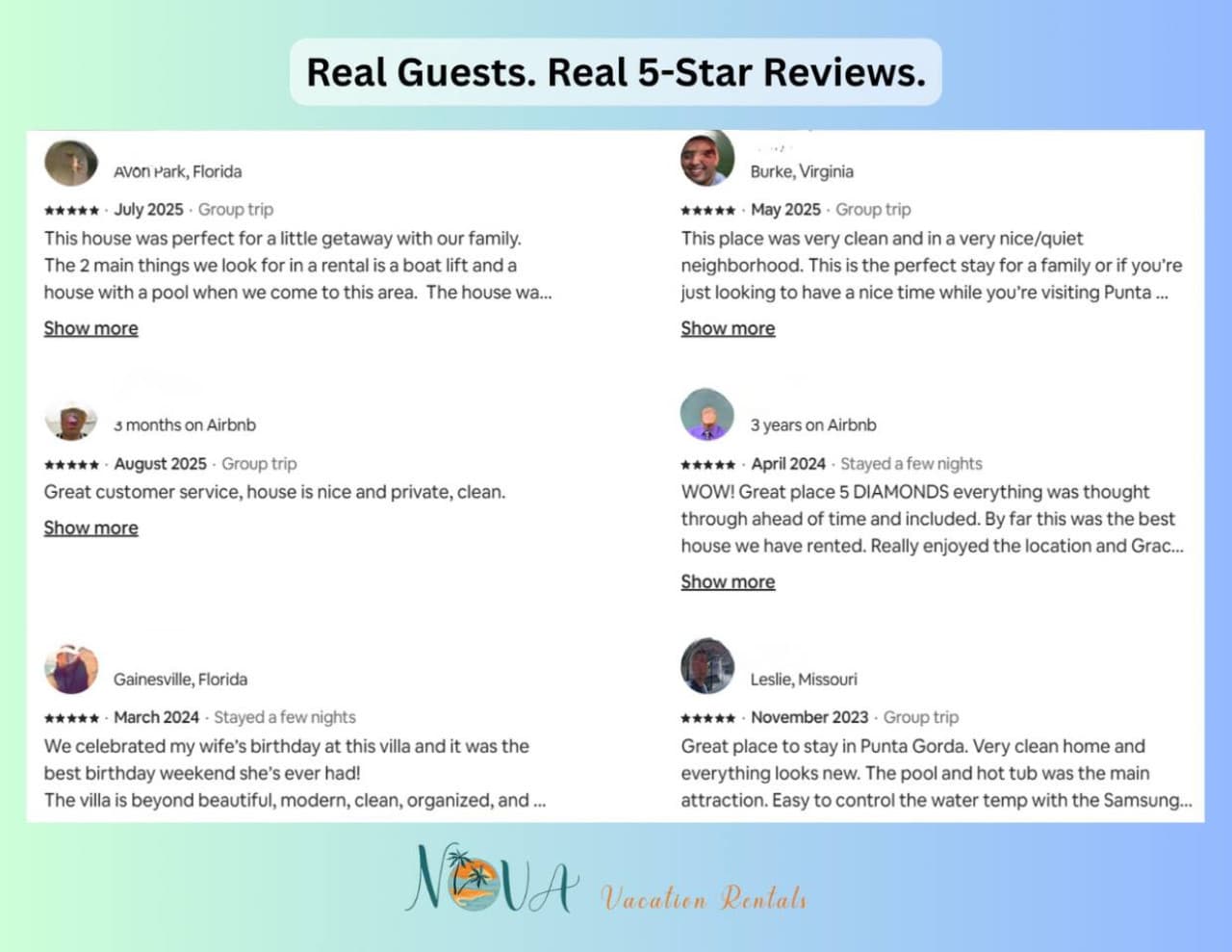5 Star Reviews