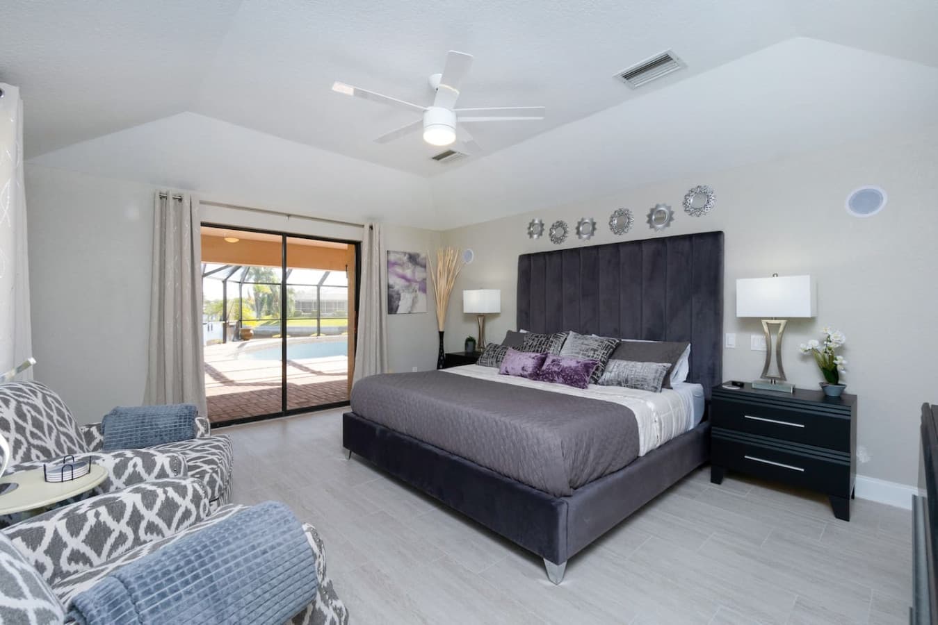 Master Bedroom- Direct Pool Access