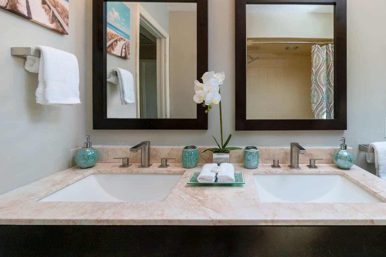 Guest Bathroom Double Sink Vanity