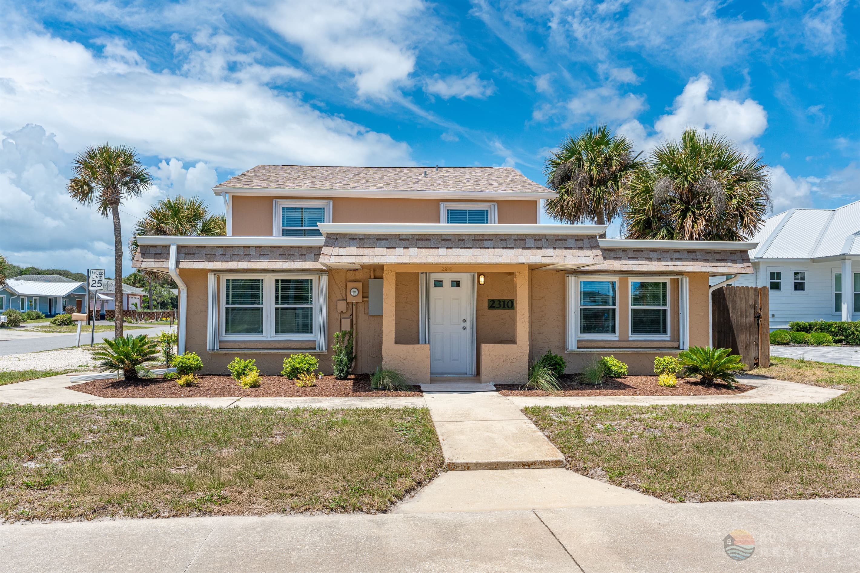 Lovely beachside home located right on A1A and STEPS from the beach!