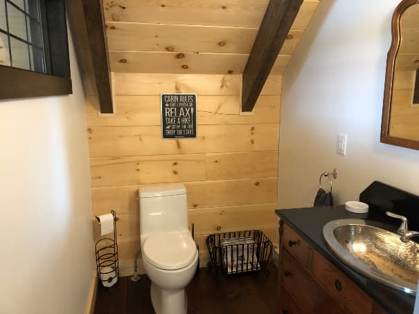 Powder room upstairs