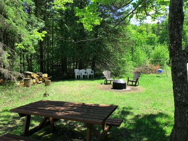 Front lawn, Firepit & Swing Set