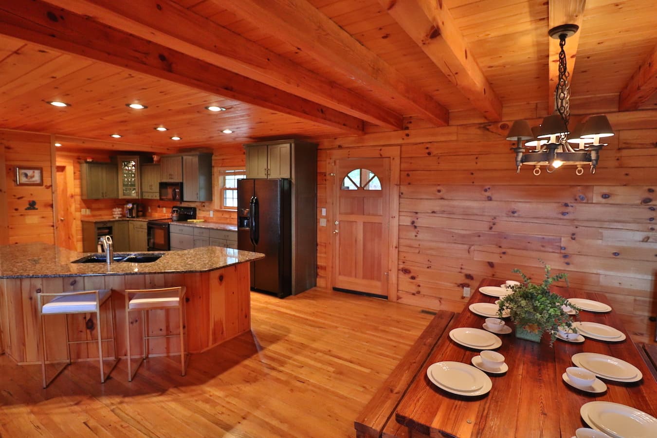 Spacious dining and bar seats 12+. 