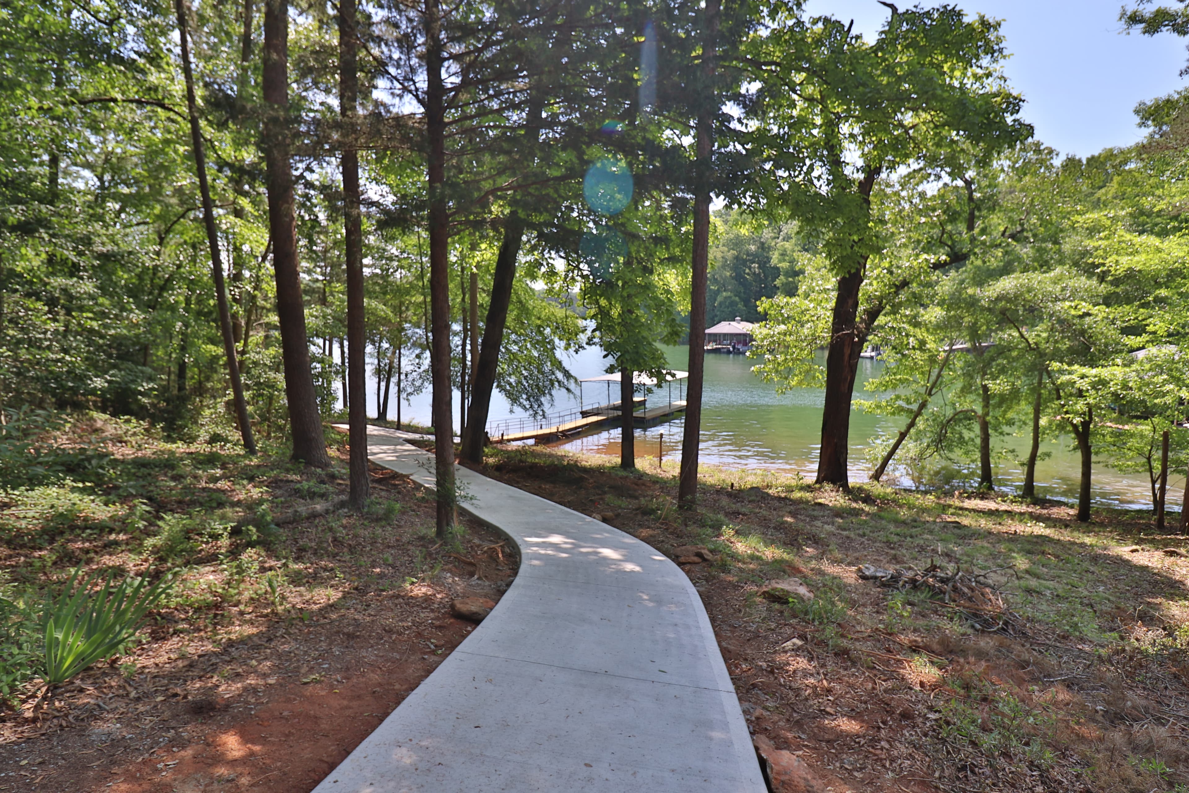 Lakefront Gem paved cart path to private dock