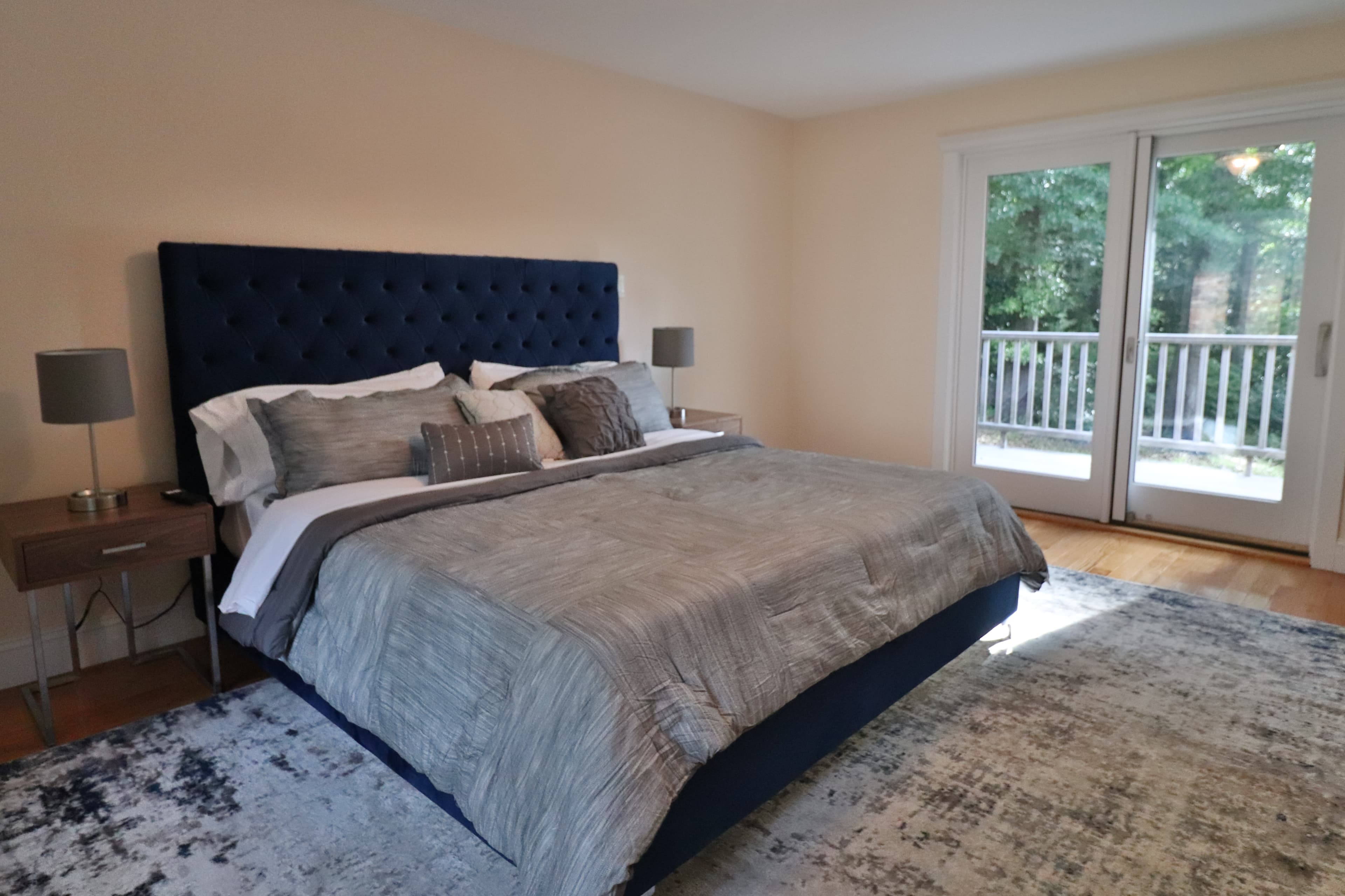 Lakefront Gem Blue Bedroom with King
