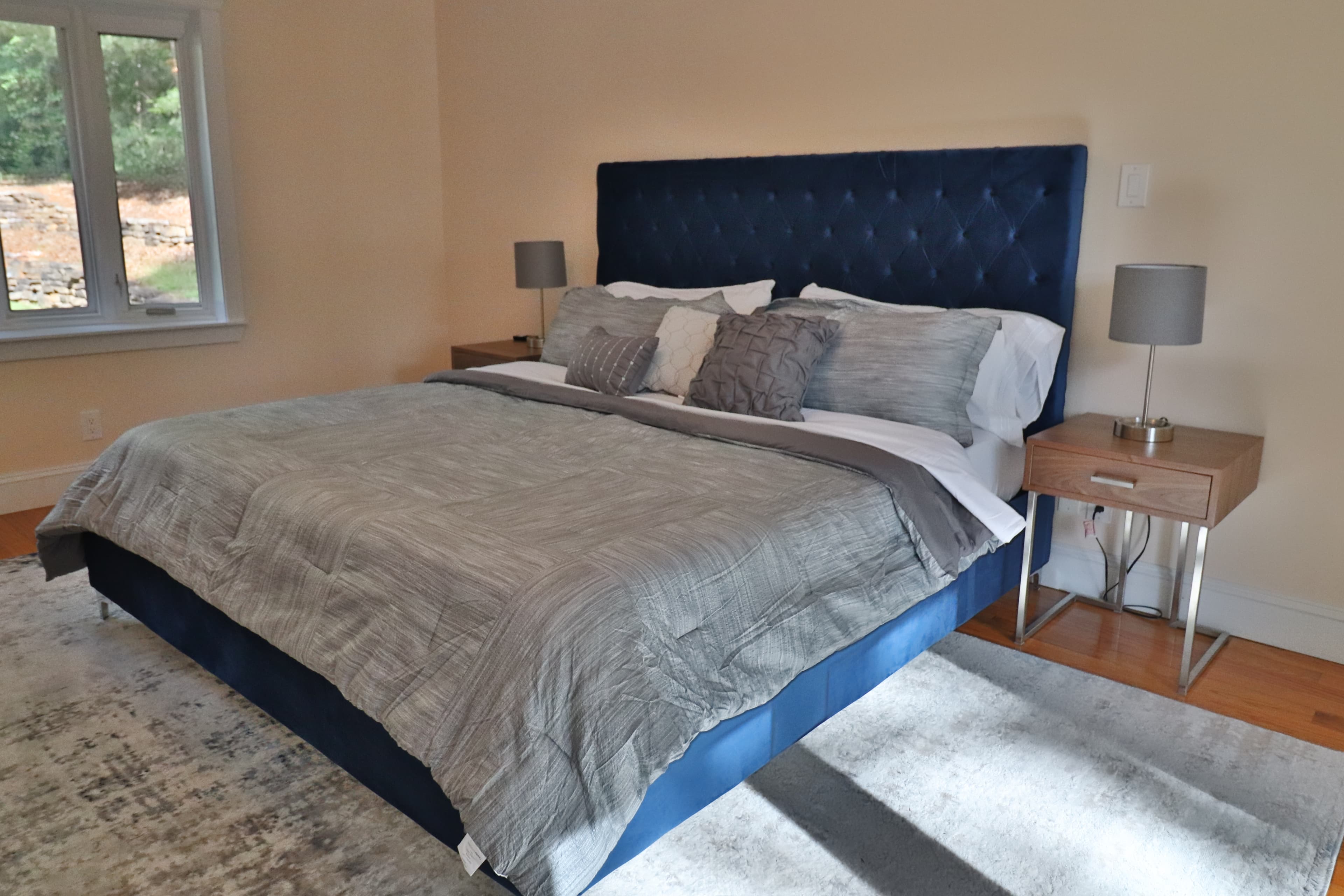 Lakefront Gem Blue Bedroom with King