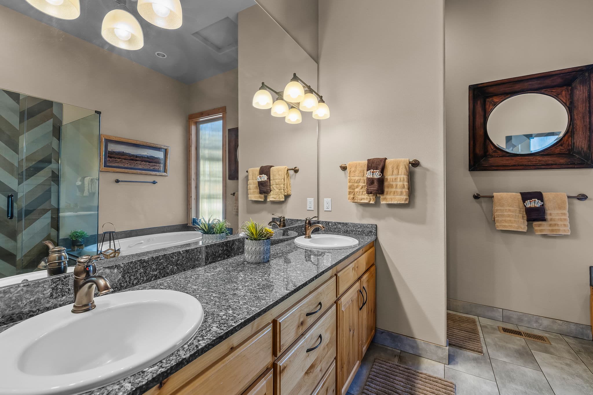 Dual Vanity Private Bathroom