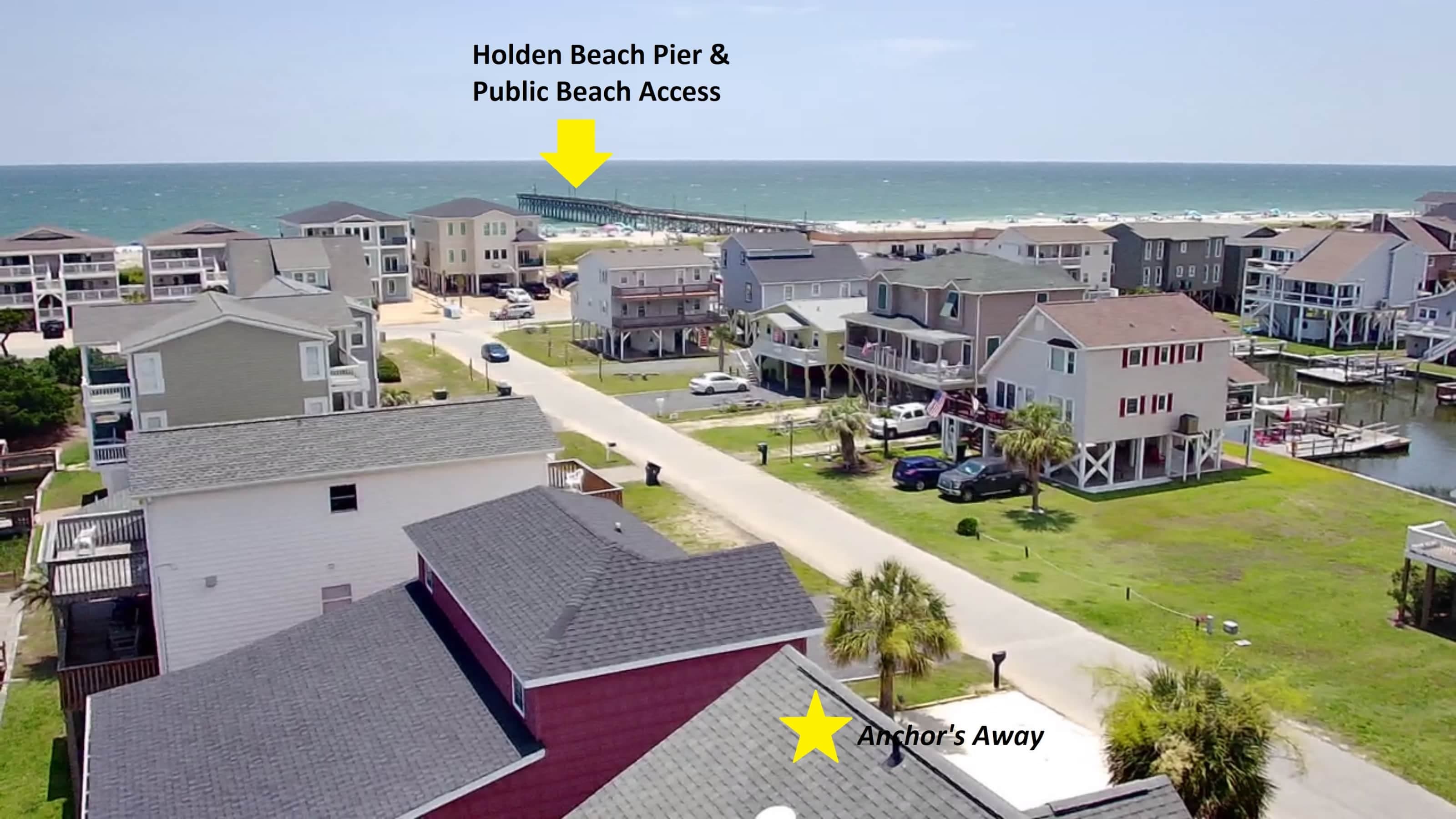 5 minute walk to the beach and the fishing pier