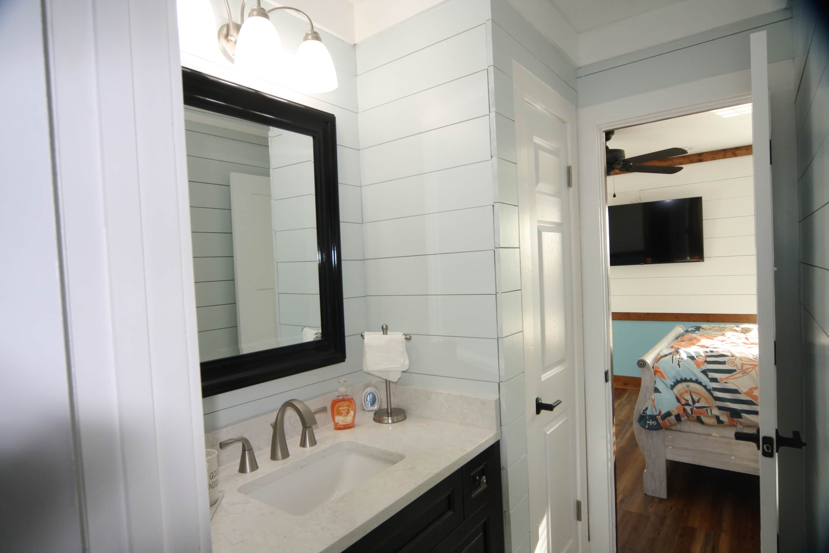 Up Stairs Jack and Jill Bathroom- (bunk room and 2nd bedroom share access)