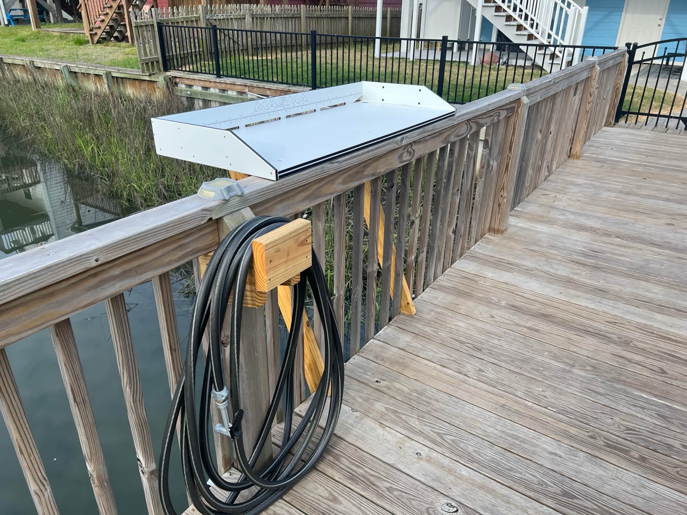 Fish Cleaning Station and Hose to clean boat. 