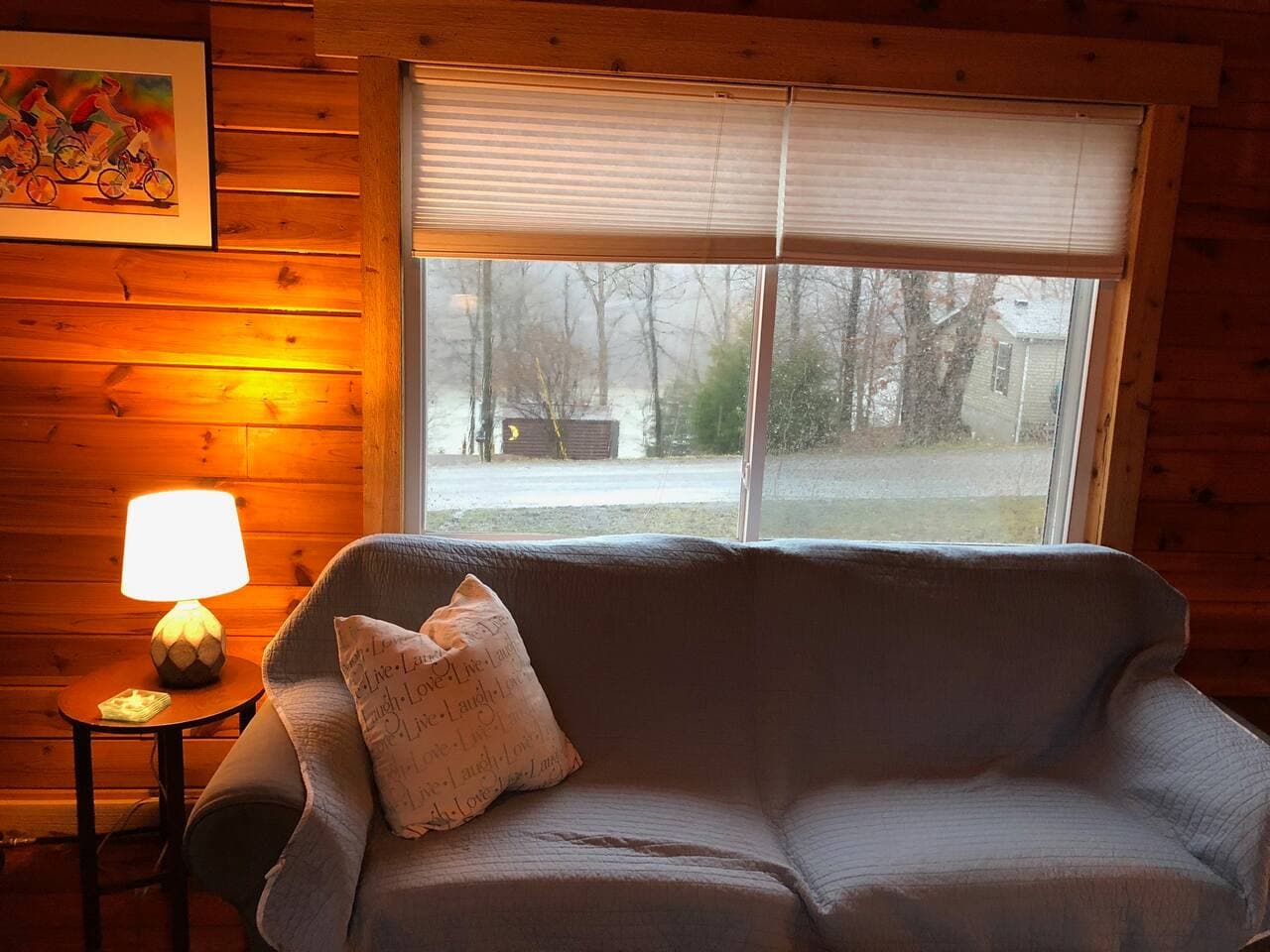 Lake view in winter