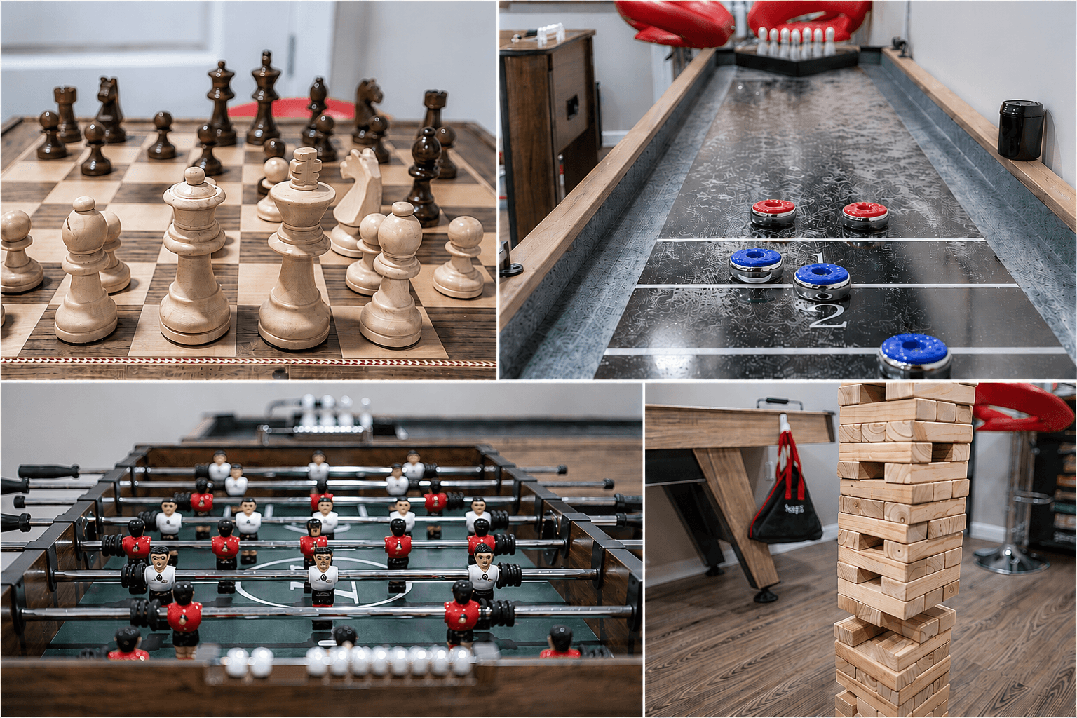Let the FUN begin...Create unforgettable memories in our Game Room, perfect for both friends and family!