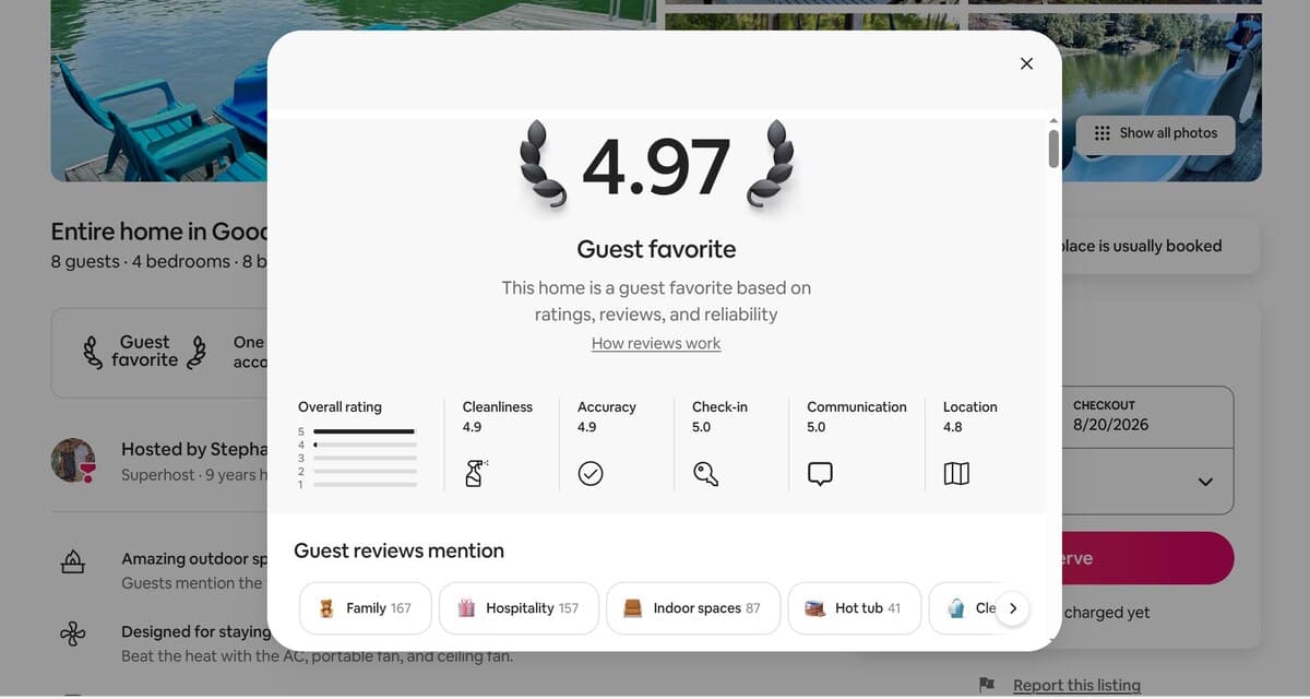 This is the original listing! For 5 years more than 314 reviews all averaging 4.97 stars. We so appreciate your support as we continue the 5 STAR legacy of this home, continuing the hospitality and service this home has always provided its guests!