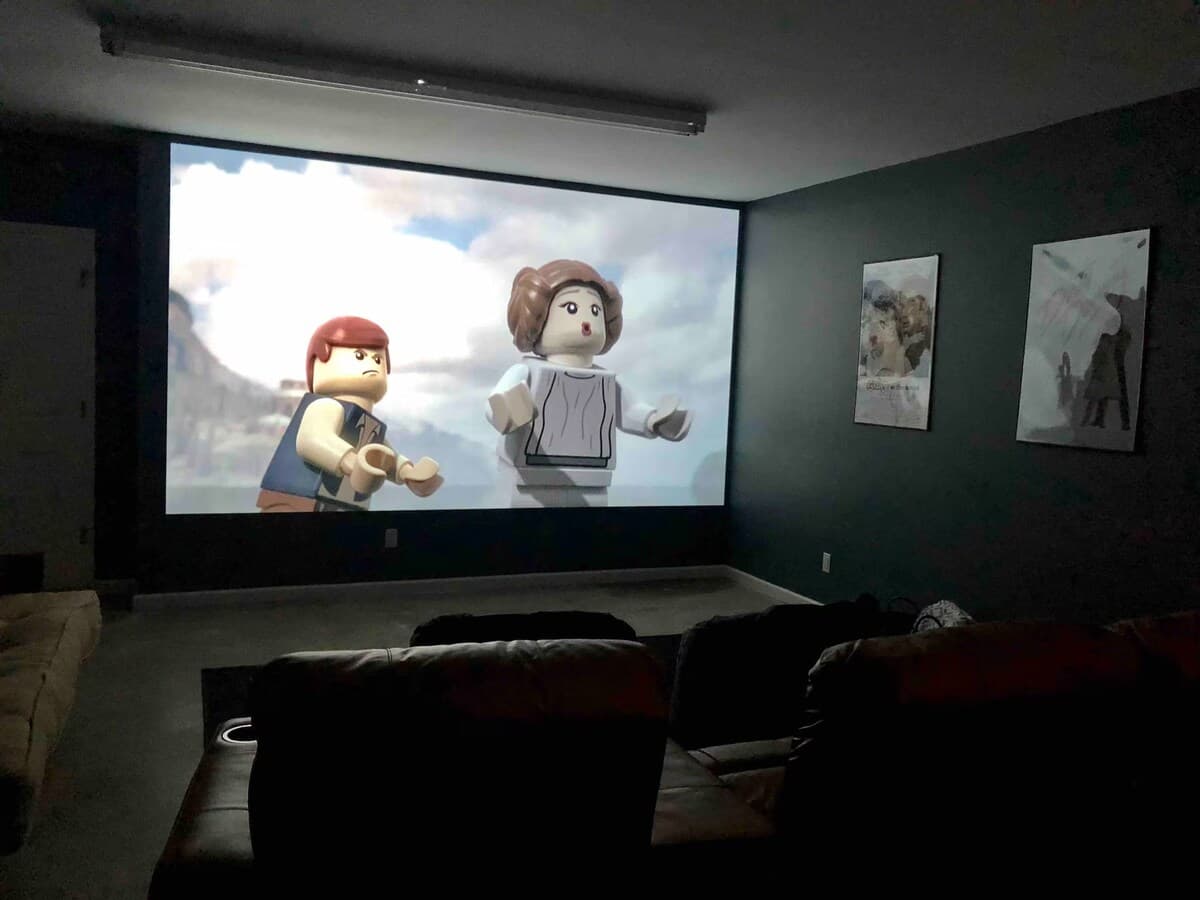 Private home theater with big-screen projector — Friday-night movie, anyone?

home theater, movie theater room, projector, big screen, family movie night, dedicated theater, Smith Mountain Lake rental, rainy day entertainment.

