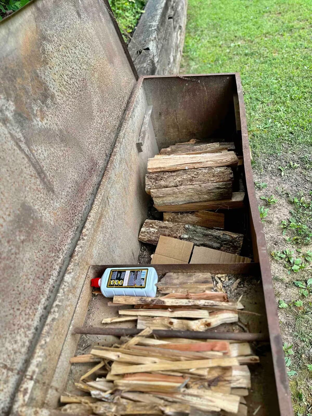 Firewood and kindling provided — ready for the fire pit any night.

firewood provided, kindling, fire starter, complimentary firewood, fire pit ready, turnkey amenity, guest convenience, Smith Mountain Lake rental.