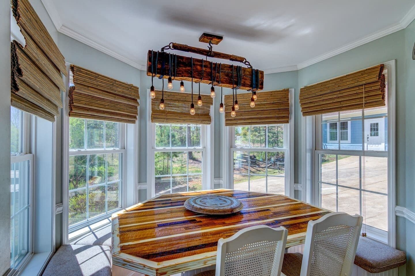 Dining area holds 10-12