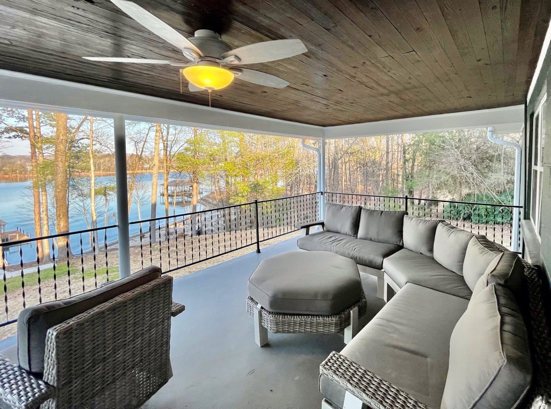 Covered large deck