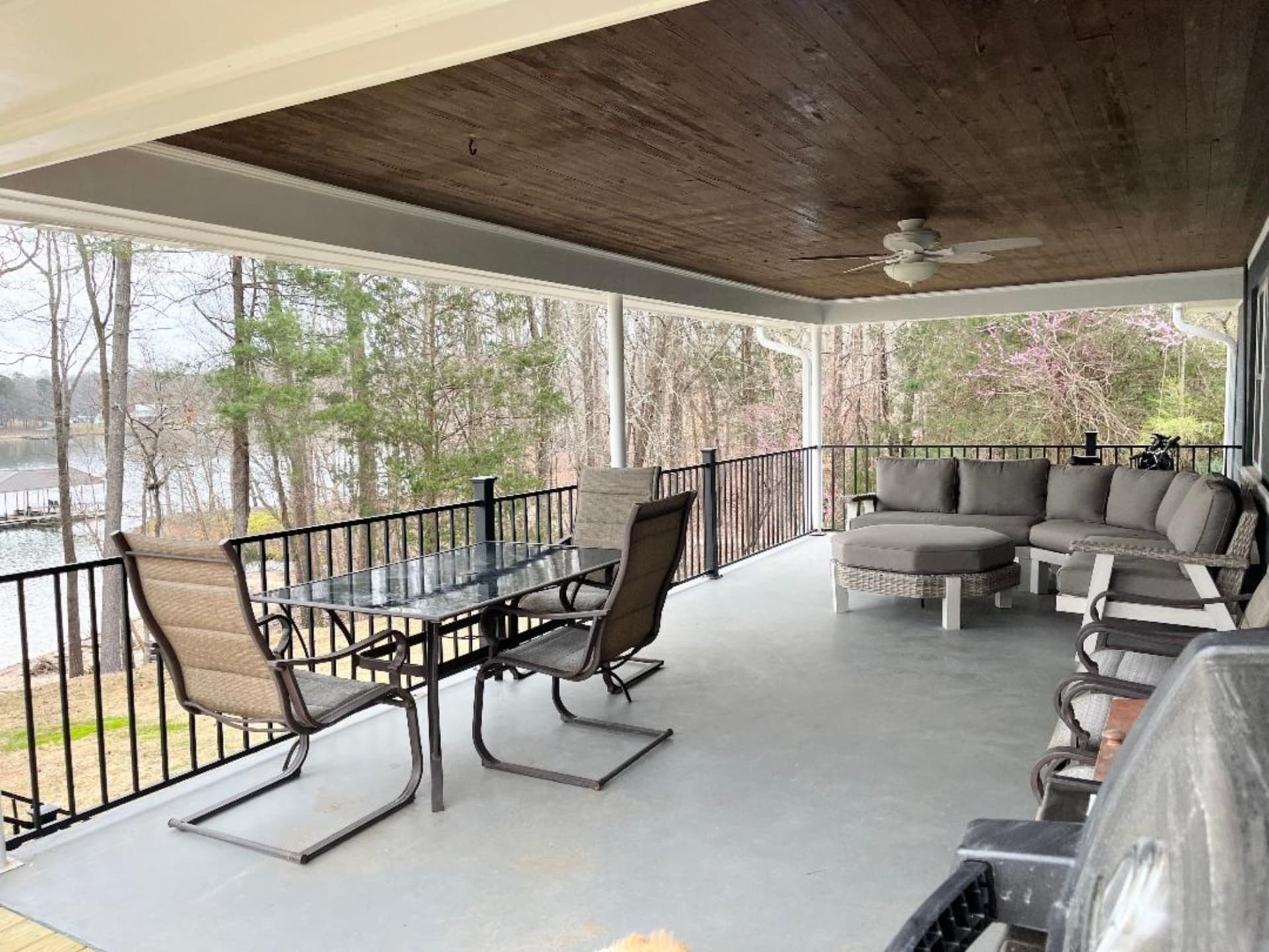 Covered large deck