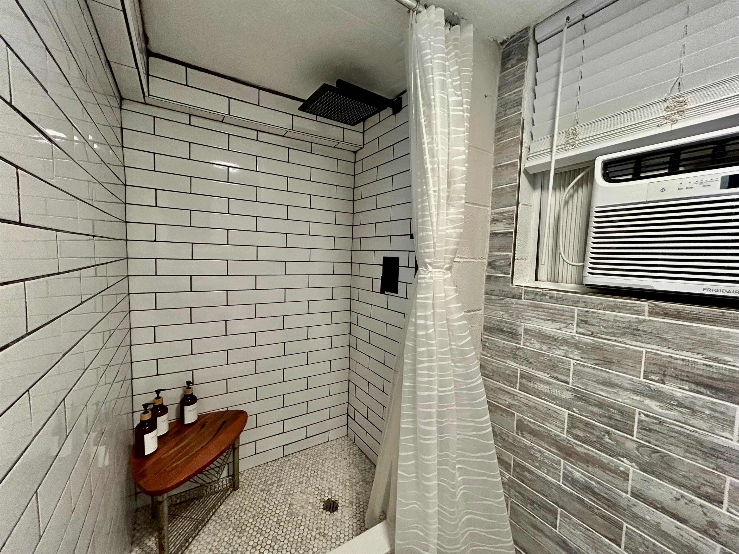 Downstairs bathroom shower, recently remodeled