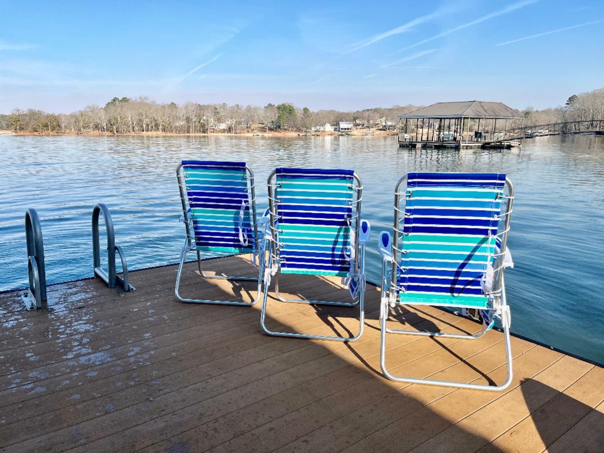 Seating on our dock